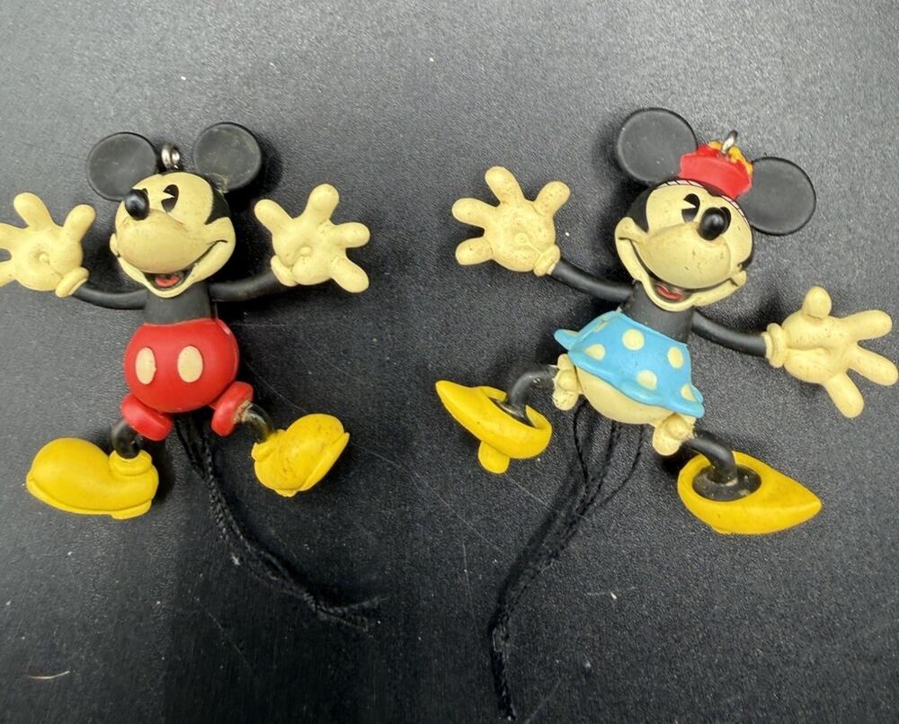 Hallmark Mini Disney Christmas Ornament Jumping For Joy Mickey Minnie No Box L22